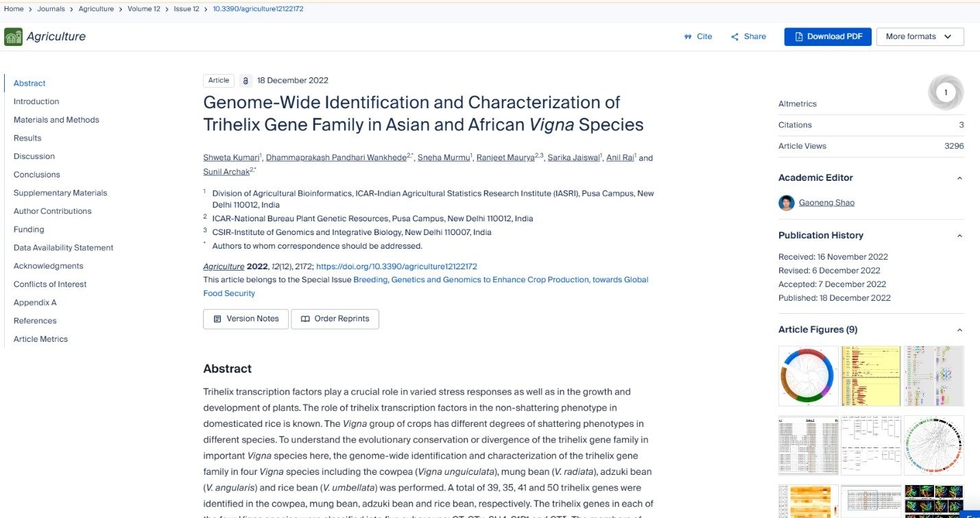 Genome-Wide Identification and Characterization of Trihelix Gene Family in Asian and African Vigna Species.