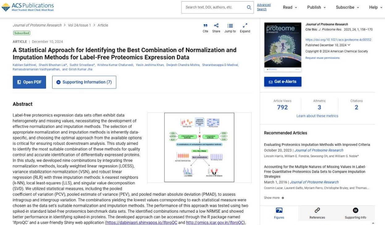 A Statistical Approach for Identifying the Best Combination of Normalization and Imputation Methods for Label-Free Proteomics Expression Data.