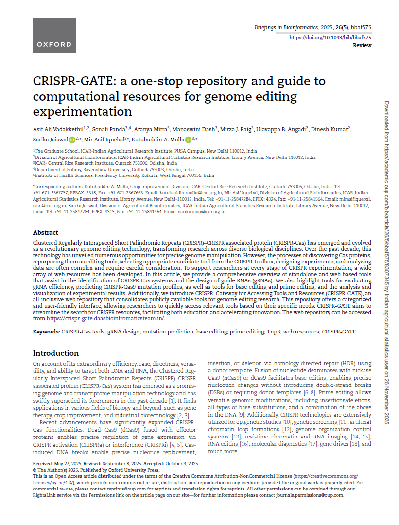 CRISPR-GATE: a one-stop repository and guide to computational resources for genome editing experimentation